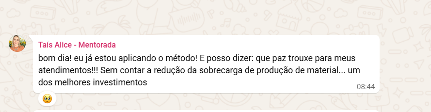 Depoimento Taís Alice