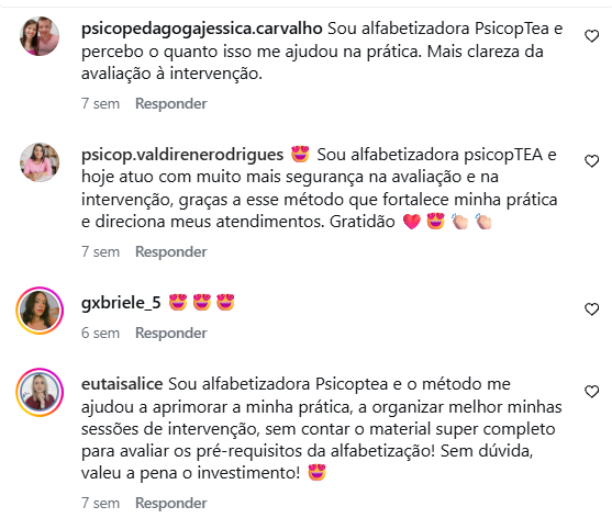 Depoimentos Instagram 2