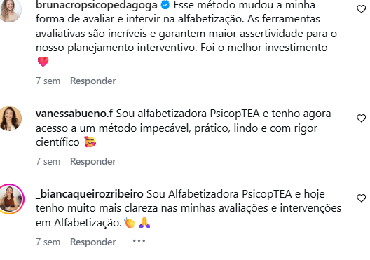 Depoimentos Instagram 3